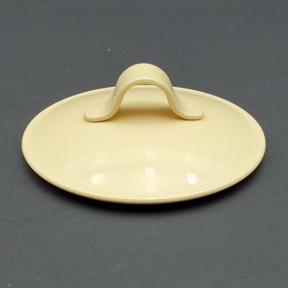 Corelle Winter Frost White Sugar Bowl with Tan Plastic Lid - Picture 7 of 7